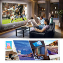 A2000 Portable Projector 800 Lumen LCD Home Theater Video Projector, Support 1080P, UK Plug (Yellow)