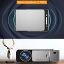 T6 2000ANSI Lumens 1080P LCD Mini Theater Projector, Phone Version, UK Plug(Red)