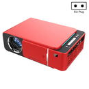 T6 3500ANSI Lumens 1080P LCD Mini Theater Projector, Standard Version, UK Plug(Red)