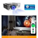 T6 3500ANSI Lumens 1080P LCD Mini Theater Projector, Standard Version, UK Plug(Silver)