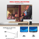 LY-40 1800 Lumens 1280 x 800 Home Theater LED Projector with Remote Control, EU Plug (White)