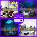 YG320 320*240 Mini LED Projector Home Theater, Support HDMI & AV & SD & USB (Silver)