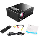 Cheerlux C8 1800 Lumens 1280x800 720P 1080P HD Smart Projector, Support HDMI / USB / VGA / AV, Basic Version (Black)