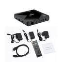 H10 6K HD Smart TV BOX,Android 9.0,Allwinner H6 Quad Core 64-bit ARM Cortex-A53,4GB+32GB, Support TF Card, SPDIF, HDMI, AV, WiFi, RJ45(Black)