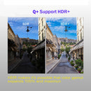 Q+ 6K HD Smart TV BOX,Android 8.1,H6 Quad Core Cortex-A53 Up to 2GHz,4GB+32GB, Support SPDIF, HDMI, WiFi, LAN, USBx2(Black)