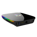 Q+ 6K HD Smart TV BOX,Android 8.1,H6 Quad Core Cortex-A53 Up to 2GHz,4GB+32GB, Support SPDIF, HDMI, WiFi, LAN, USBx2(Black)