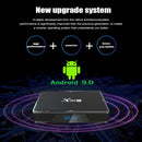 X96H 6K HD Smart TV BOX,Android 9.0,H603 Quad Core 64-bit ARM Cortex-A53,4GB+64GB, Support TF Card, HDMI, WIFI, AV, RJ45, USBx3(Black)