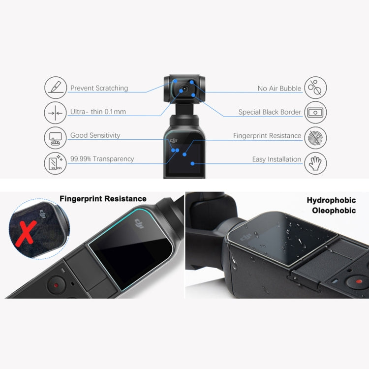 HD Tempered Glass Screen Film for DJI OSMO Pocket Gimbal