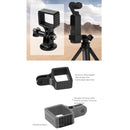 Sunnylife OP-Q9195 Metal Adapter + Tripod + Extending Rod for DJI OSMO Pocket