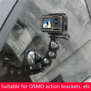 Suction Cup Jaws Flex Clamp Mount for for GoPro HERO9 Black / HERO8 Black /7 /6 /5 /5 Session /4 Session /4 /3+ /3 /2 /1, DJI Osmo Action, Xiaoyi and Other Action Cameras(Black)