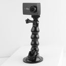 Suction Cup Jaws Flex Clamp Mount for for GoPro HERO9 Black / HERO8 Black /7 /6 /5 /5 Session /4 Session /4 /3+ /3 /2 /1, DJI Osmo Action, Xiaoyi and Other Action Cameras(Black)
