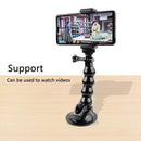 Suction Cup Jaws Flex Clamp Mount for for GoPro HERO9 Black / HERO8 Black /7 /6 /5 /5 Session /4 Session /4 /3+ /3 /2 /1, DJI Osmo Action, Xiaoyi and Other Action Cameras(Black)