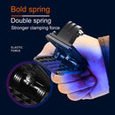 RUIGPRO 360 Degree Rotation Backpack Rec-Mounts Clip Clamp Mount + Phone Clamp for GoPro HERO9 Black / HERO8 Black /7 /6 /5 /5 Session /4 Session /4 /3+ /3 /2 /1, DJI Osmo Action, Xiaoyi and Other Action Cameras(Black)
