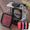 For DJI Osmo Action Underwater Waterproof Housing Diving Case Kits with Pink / Red / Purple Lens Filter