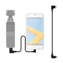 Sunnylife 30cm USB-C / Type-C to Micro USB Converting Connector Data Cable for DJI OSMO Pocket(Black)