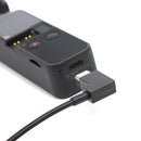Sunnylife 30cm USB-C / Type-C to Micro USB Converting Connector Data Cable for DJI OSMO Pocket(Black)