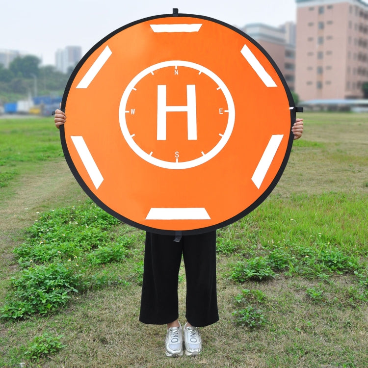 STARTRC 110cm Portable Folding Parking Apron for DJI M300RTK / Mavic / Phantom / M200 / Inspire, YUNEEC H(Black+Orange)