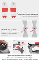 STARTRC 1 Pair Red and White Color Low Noise Quick-release Propellers for DJI Mavic Air 2
