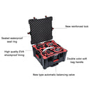 PGYTECH P-IN-010 Shockproof Waterproof Explosion-proof Hard Box Carrying Case for DJI Inspire 2(Black)