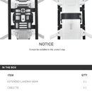 Shockproof Quick Release Anti-collision Landing Gear Height Extender Holder for Xiaomi FIMI X8 SE(Black)