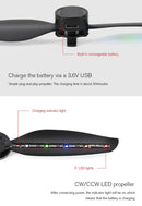 STARTRC 2 Pairs Foldable Color LED Flash Lamp Low Noise Propellers for DJI Mavic Air 2(Black)