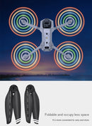 STARTRC 2 Pairs Foldable Color LED Flash Lamp Low Noise Propellers for DJI Mavic Air 2(Black)
