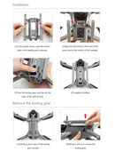 STARTRC Folding Anti-fall Anti-dirt Heightened Landing Gear Training Rack for DJI Mavic Air 2 / Air 2S(Grey)