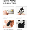 STARTRC Phone Holder Clip Anti-lost Rope Strap Anti-drop for DJI OM4 / Osmo Mobile 3 (Black)