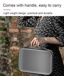 STARTRC Portable PU Leather Storage Bag Carrying Case for DJI OM4 / Osmo Mobile 3, Size: 25.5cm x 18cm x 7cm(Grey)