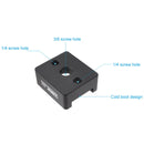 STARTRC 1108468 Cold Shoe Port Aluminum Alloy Adapter Plate 1/4 Screw Adapter for DJI RONIN-SC 2