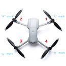 STARTRC 1 Pair Foldable Color LED DIY Flash Editable Word Lamp Propellers for DJI Mavic Air 2