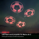STARTRC 1 Pair Foldable Color LED DIY Flash Editable Word Lamp Propellers for DJI Mavic Air 2