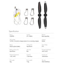 STARTRC 1 Pair Foldable Color LED DIY Flash Editable Word Lamp Propellers for DJI Mavic Air 2