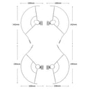 STARTRC 1109131 Drone Propeller Protective Guard Anti-collision Ring for DJI Mini 2 / Mavic Mini(Grey)