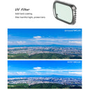 JSR KS 8 in 1 UV + CPL + ND8 + ND16 + ND32 + ND64 + STAR + NIGHT Lens Filter for DJI Air 2S, Aluminum Frame