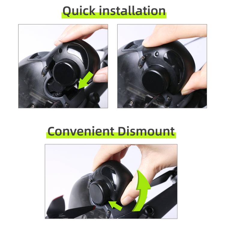 Sunnylife FV-Q9331 Camera Lens Protective Hood Sunshade Cool Eagle Cover for DJI FPV Drone(Green)