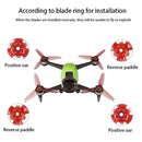 RCSTQ 2 Pairs Clear Color Quick-release Propellers for DJI FPV(Red)