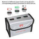 RCSTQ for DJI FPV Combo Battery Li-Po Safe Explosion-proof Storage Bag(Silver)
