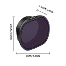 RCSTQ 4 in 1 ND4+ND8+ND16+ND32 Drone Lens Filter for DJI FPV