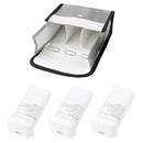 RCSTQ for FIMI X8 Mini Drone 3 x Batteries Li-Po Safe Explosion-proof Storage Bag(Silver)