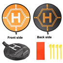 RCGEEK 80cm Round Portable Parking Apron Foldable Landing Pad for DJI FPV / Mavic mini / mini 2 / Air 2S