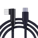 RCSTQ For DJI FPV Goggles V2 Type-C / USB-C to Type-C / USB-C Elbow Transmission Data Cable, Length: 1m