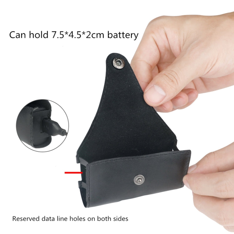 RCSTQ Anti Scratch PU Battery Storage Bag for DJI FPV Goggles V2