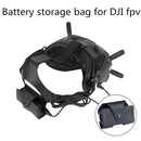 RCSTQ Anti Scratch PU Battery Storage Bag for DJI FPV Goggles V2