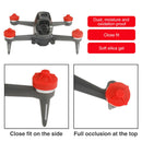 RCSTQ 4 in 1 Motor Cover Cap Motors Silicone Protector for DJI FPV (Red)