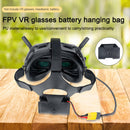 RCSTQ Anti Scratch PU Battery Storage Bag with T Male Cable for DJI FPV Goggles V2