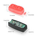 RCSTQ Rechargeable Strobe Signal Lights with Silicone Case for DJI FPV(Red)