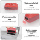 RCSTQ Rechargeable Strobe Signal Lights with Silicone Case for DJI FPV(Red)