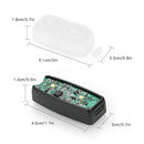 RCSTQ Rechargeable Strobe Signal Lights with Silicone Case for DJI FPV(White)