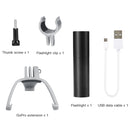 RCSTQ Flashlight Night Light + Torch Bracket Kit for DJI FPV Drone(Black)